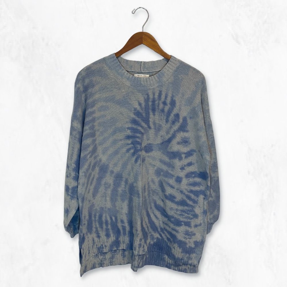 American Eagle Tie Dye Oversized Crewneck Long Sleeve Knit Sweater Sz S NWOT